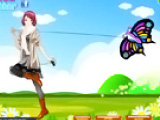 Flying Kite Girl